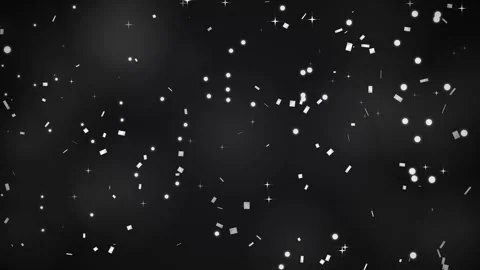 Confetti Falling Black Background, Celebration Party Snowfall, Festive Glit.. Stock Footage 346661857