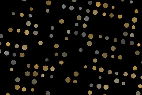 Confetti falling on black background for celebration Stock Illustration