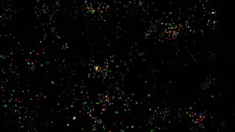 Confetti Falling Celebration  Animation Background Stock-Footage 148253114
