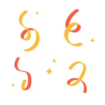 Confetti falling colourful elements. 스톡 일러스트