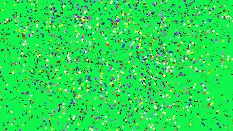 Confetti falling on the green screen Stock Footage 118185131