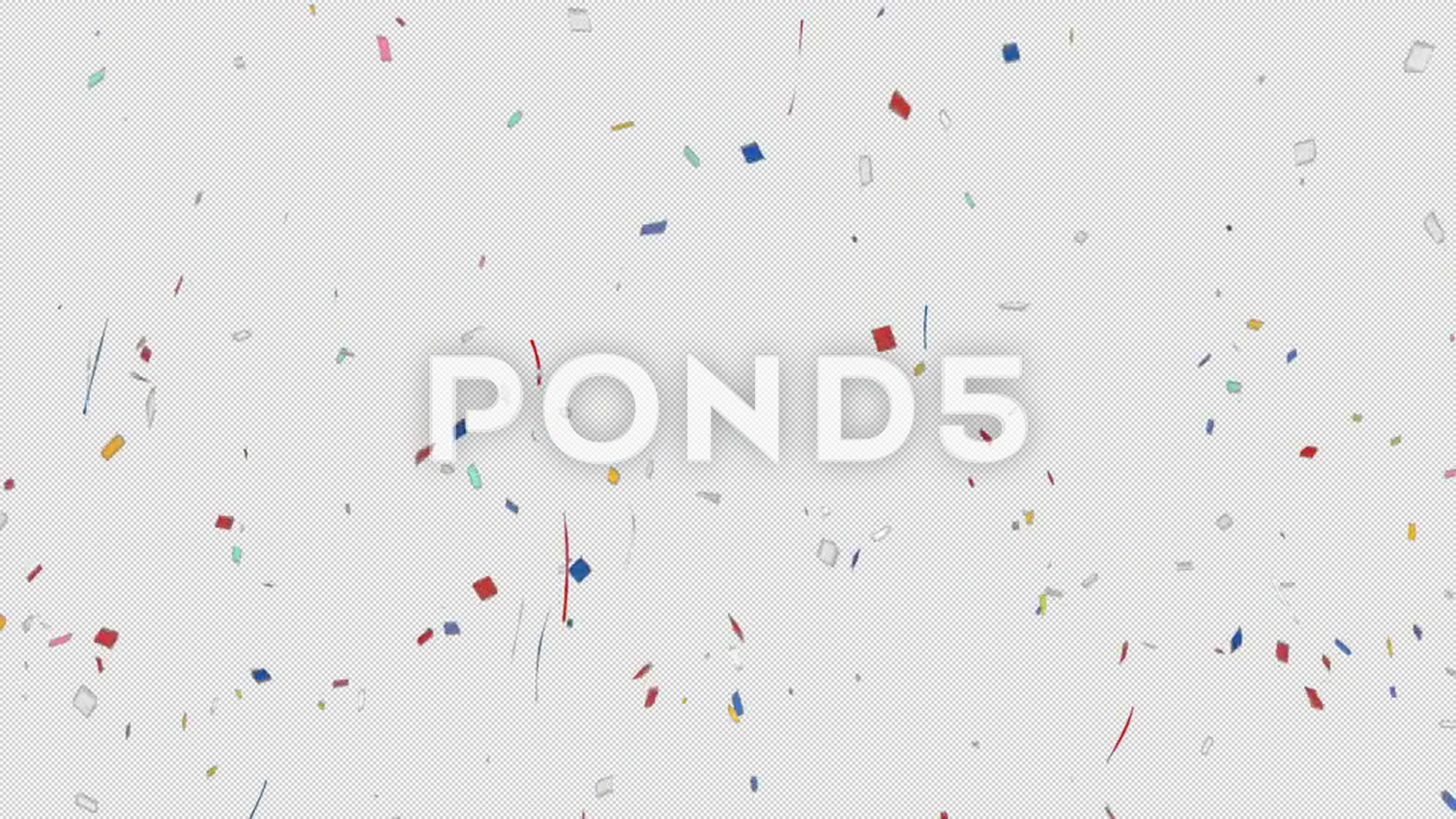 Confetti Falling Loop Animation / with H... | Stock Video | Pond5