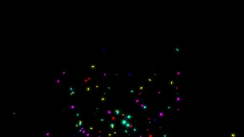 Confetti falling motion graphic design Stock Footage 128921570