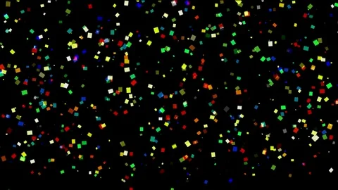 Confetti Falling Motion Graphics - Medium pieces Video stock 83815676
