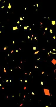Confetti falling party popper explosion motion graphic. Ideal for graduatio.. 스톡 일러스트