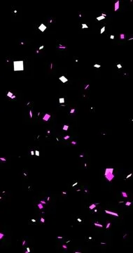 Confetti falling party popper explosion motion graphic. Ideal for graduatio.. Stockillustratie