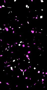 Confetti falling party popper explosion motion graphic. Ideal for graduatio.. 스톡 일러스트
