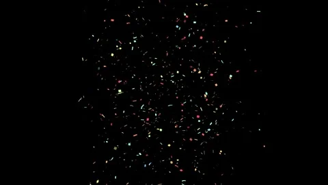 Confetti falling popper exploding Screen Background 4K. Celebrate the holidays Stock Footage 293047671