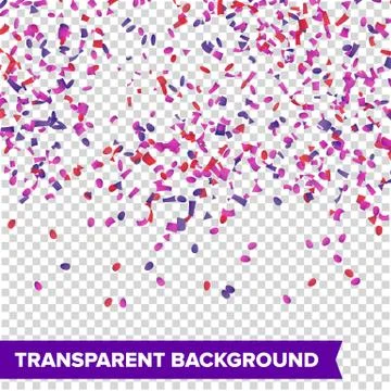 Confetti Falling Vector. Bright Explosion Isolated On White. Background For Stock Illustration