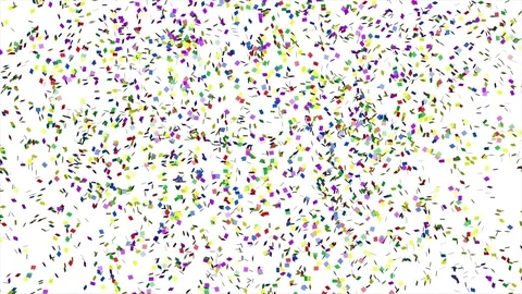 Confetti falling on the white background Stock Footage 118152410