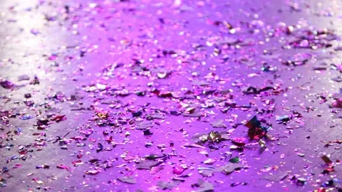Confetti on the floor. Dancing at the disco. Stock Footage 138316184