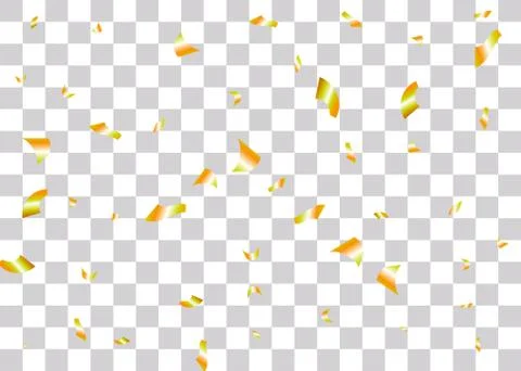 Confetti foil transparent background Stock Illustration