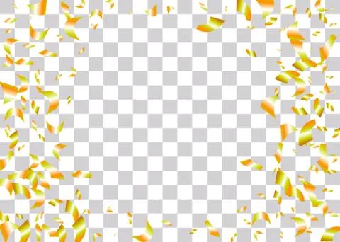 Confetti foil transparent background Stock Illustration