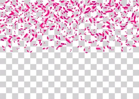 Confetti foil transparent background Stock Illustration