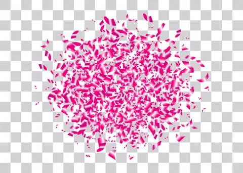 Confetti foil transparent background Illustrazione stock