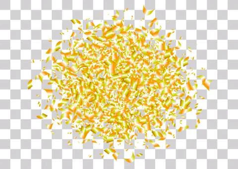 Confetti foil transparent background Stock Illustration