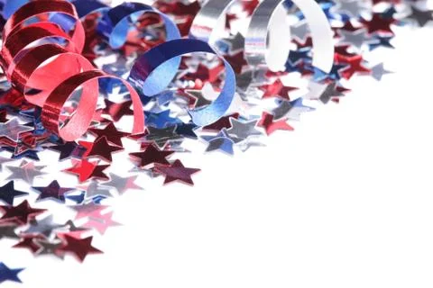 Confetti frame Stock Photos