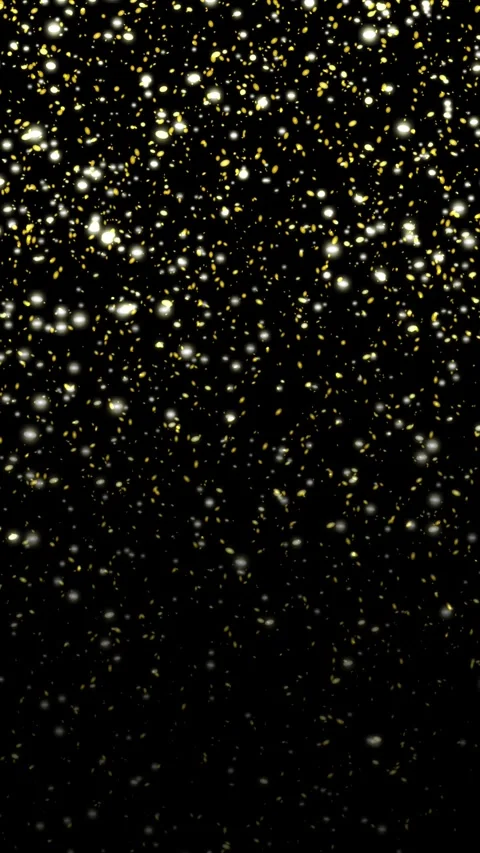 Confetti glitter rain gold elegant vertical 25s Stock-Footage 345449985