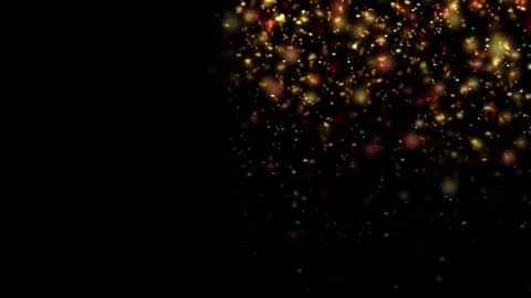 Confetti glitter rain lunar free on left hori 25s Stock Footage 346561465