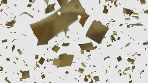 Confetti Glow Burst on Alpha Stock Footage 270290735
