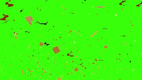 Confetti green screen. Confetti background transparent footage Stock Footage 251995571