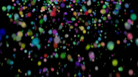 Confetti HD with alpha 库存影片 513711