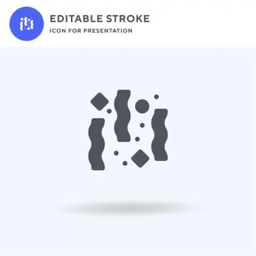Confetti icon vector, filled flat sign, solid pictogram isolated on white, logo Stock Illustration