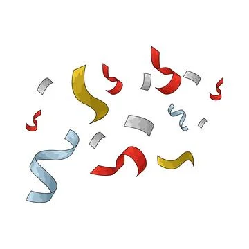 Confetti illustration Stock Illustration