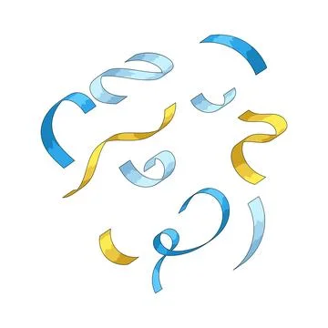 Confetti illustration Stock Illustration