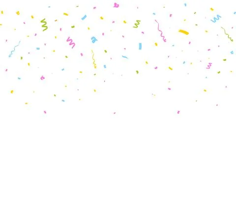 Confetti isolated on white. Stock Illustration