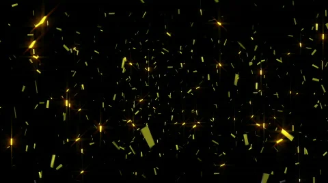 Confetti Loop Gold Video stock 798043