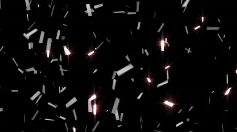 Confetti Loop Grey White Stock Footage 797780