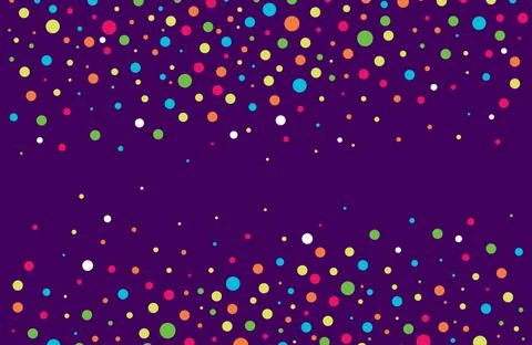 Confetti made of colored dots. Vector Stock Illustration