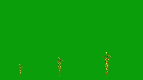 Confetti motion graphics with green screen background Stock Footage 124698787