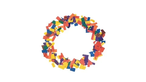 Confetti Pack Video stock 95423114