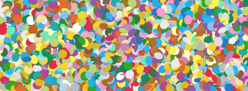 Confetti Panorama Background Template Texture Stock Illustration