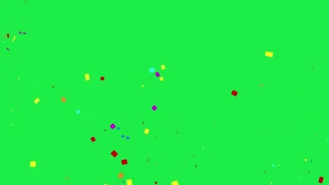 Confetti Particle Explosion Animation Overlay Effect On Green Screen 스톡 동영상 303388719