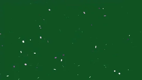 Confetti particles animation, green screen, Falling Confetti | Party Overlay Stock-Footage 322103873