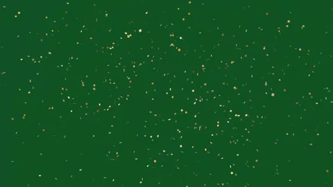 Confetti particles animation, green screen, Falling Confetti | Party Overlay Stock-Footage 322103886