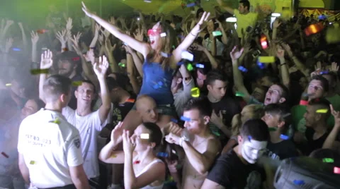 Confetti at the party Stock Footage 52628826