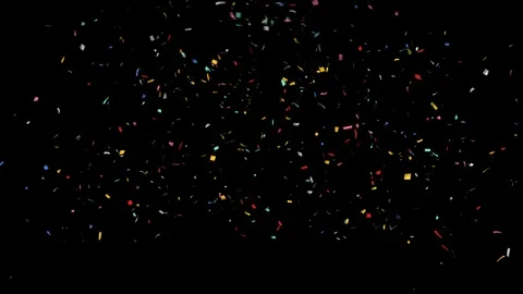 Confetti Party Popper Explosions With Alpha Channel Stock Footage 107947030