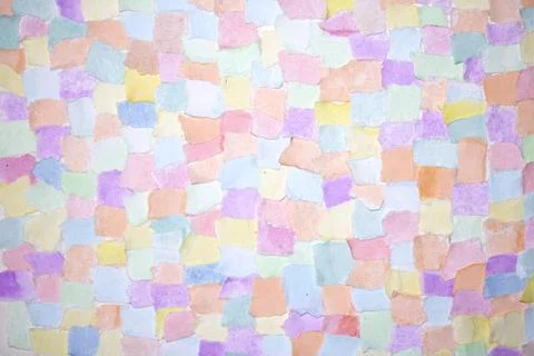 Confetti Patchwork Ripped and Torn Pieces of Watercolour Pastel Paper Piece.. Stock Photos