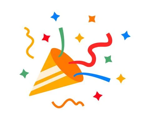 Confetti Popper icon Stock Illustration