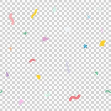 Confetti seamless pattern background. Stock Illustration