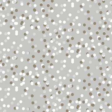 Confetti Seamless Pattern gray soft pastel colors  Stock Illustration