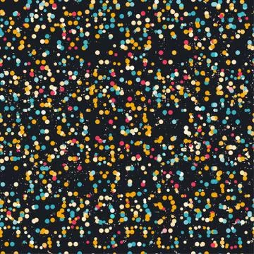 Confetti seamless pattern with grunge effect イラスト素材
