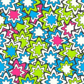 Confetti seamless pattern Stock Illustration