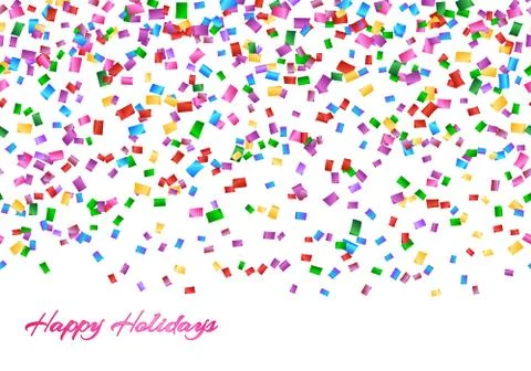 Confetti seamless pattern Stock Illustration