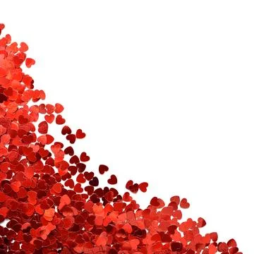 Confetti in shape of heart Foto stock