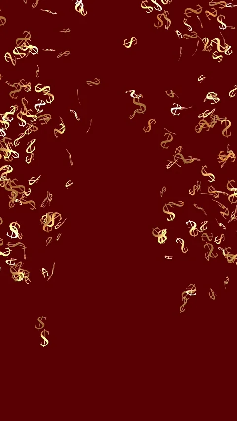 Confetti shaped like dollar signs that explode and fall back down 스톡 동영상 300095251